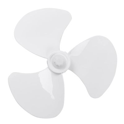12/16 inch Plastic Fan Blade Household Table Fanner Accessories Three/Five Leaves Cooler Blades Replacement Ventilate Parts (Color : C 16 Inch White)