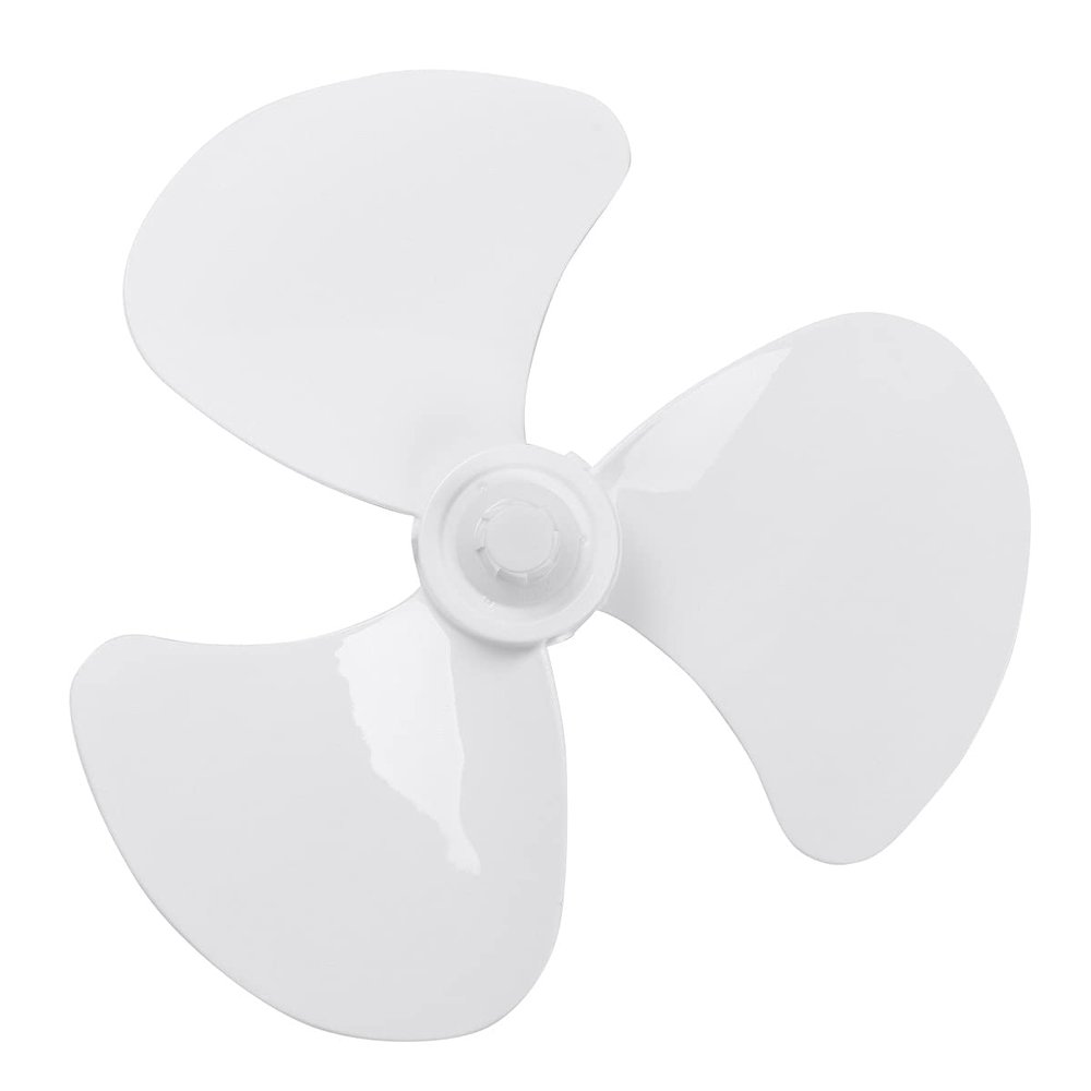 12/16 inch Plastic Fan Blade Household Table Fanner Accessories Three/Five Leaves Cooler Blades Replacement Ventilate Parts (Color : C 16 Inch White)