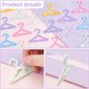 PH PandaHall 42pcs Clothes Hanger Earring Holder Necklace Mini Hanger Rack Jewelry Display Dangle Earring Hanging Organizer Acrylic Ear Studs Display Rack for Retail Show Personal Exhibition view 3