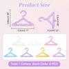 PH PandaHall 42pcs Clothes Hanger Earring Holder Necklace Mini Hanger Rack Jewelry Display Dangle Earring Hanging Organizer Acrylic Ear Studs Display Rack for Retail Show Personal Exhibition view 4
