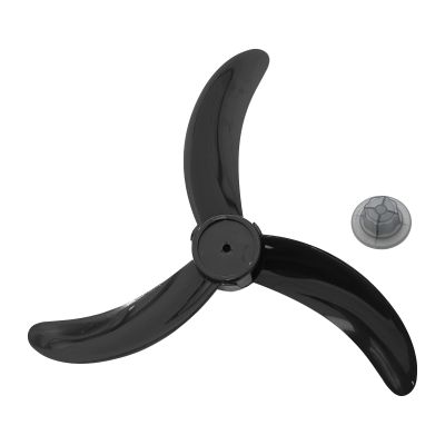 20 Inch Fan Blade Household Plastic 5-Leave Blade with Nut Cover Big Wind Fan Blades for Pedestal Fan General Fanner Accessories (Color : Type B 18 Inch)