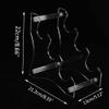 Acrylic Desktop Lightsaber Stand, 3-Tier Horizontal Stepped Display Rack for Most Lightsabers, Crystal Clear Tabletop Showcase for Hilt Collection, Multi-Tier Standing Holder for Sabers1 set view 3