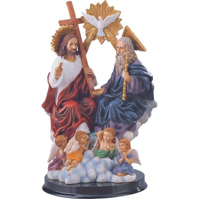 ICE ARMOR 9" H Holy Trinity Father, Son, and Holy Spirit Figurine Religious Decoration