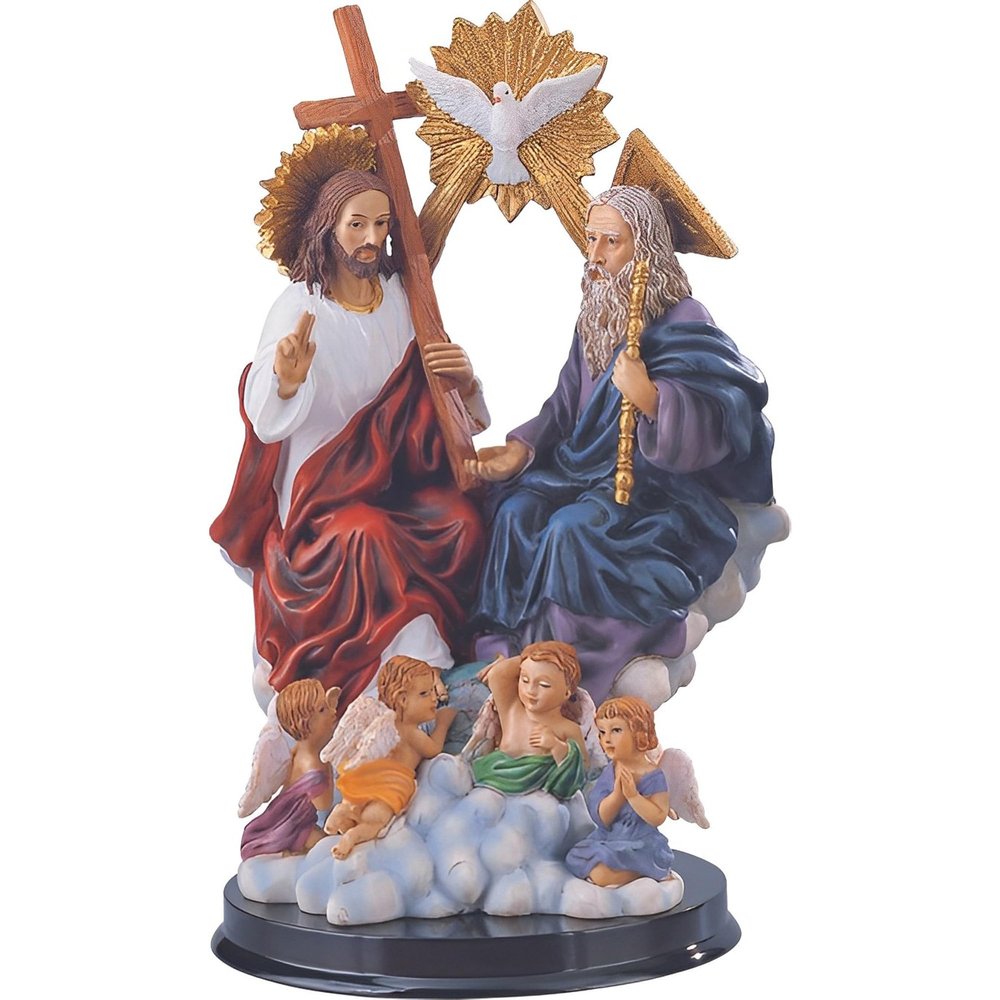 ICE ARMOR 9" H Holy Trinity Father, Son, and Holy Spirit Figurine Religious Decoration