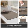 AMOAMI-Coffee Mat Hide Stain Rubber Backed Absorbent Dish Drying Mat for Kitchen Counter-Coffee Bar Accessories Fit Under Coffee Maker, Espresso Machine, Pot, Dish Rack Brown 1624 view 4