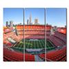 3 Panels Canvas Painting House Decoration Football Sports Stadium Wall Art USA Soccer Home Decor for Living Room Bedroom First Energy Stadium Poster Pictures Modern Office Wall Dcor (60"Wx40"H) view 1