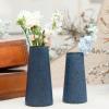 Bdor Ceramic Vase, Flower Vase Set of 2, Blue Vase for Room Decor, Modern Farmhouse Home DCor Accents, Living Room Decor, Book Shelf, Mantel and Minimalism Dining Coffee Table Decor. view 2