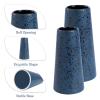 Bdor Ceramic Vase, Flower Vase Set of 2, Blue Vase for Room Decor, Modern Farmhouse Home DCor Accents, Living Room Decor, Book Shelf, Mantel and Minimalism Dining Coffee Table Decor. view 4
