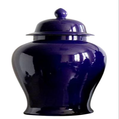 AMITVA Vases Traditional Oriental Style Ceramic Ginger Jar, Antique Ceramic, Storage Vase Flower Pot Office Bedroom Home Decorations -C High 60cm