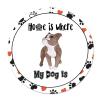 Bomehhjuli Welcome Sign Front Decor Funny Dog Round Metal Sign Home is Where My Dog is Wreath Metal Wall Art Chihuahua Paw Heart Pet Animal Unique Decoration Sign for Bar Pub Home Cafes Garage 9.2in view 1