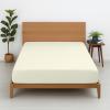 Cottington Lane 1 Piece King Size Fitted Sheet Only, Premium Hotel Quality Egyptian Cotton, 15 Inch Deep Pocket Bottom Sheets, Soft, Breathable, Cool & Crisp Bed Sheets, Ivory Solid view 1