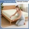 Cottington Lane 1 Piece King Size Fitted Sheet Only, Premium Hotel Quality Egyptian Cotton, 15 Inch Deep Pocket Bottom Sheets, Soft, Breathable, Cool & Crisp Bed Sheets, Ivory Solid view 3