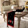 Table Runner Dresser Scarves, Christmas Joy Xmas Baubles with Bell Table Runners 108 Inches Long,Non-Slip Washable Kitchen Dining Coffee Table Decor for Farmhouse Party Holiday Dinner view 4