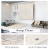 AMOAMI-Dish Drying Mats for Kitchen Counter-Silicone Dish Drying Mat-Kitchen Dish Drying Pad Heat Resistant Mat-Kitchen Gadgets Kitchen Accessories Kitchen Small Appliances(16" x 18", BEIGE) view 2