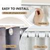 MaKefeile Ceiling Curtain Track, Heavy Duty Curtain Tracks System for Room Divider, Wall Mount Sliding Curtain Rail with Clip and Hooks Set for Living Room, Bedroom, Shower, Outdoor, White, 15ft-18ft view 3