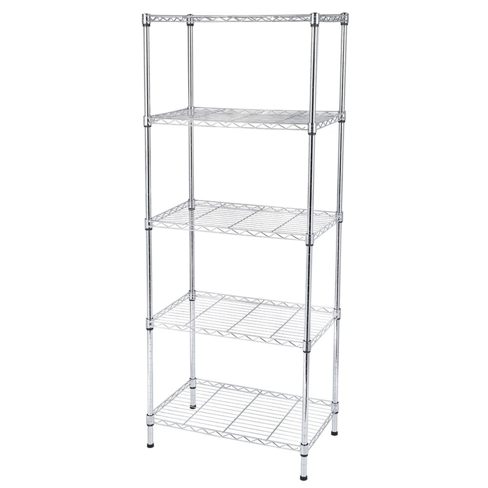 DDOY Storage Shelves Utility Shelf Heavy Duty Shelving Space Saver Shelving Units and Storage Shelf Storage Wire Rack Shelving Metal Rack Shelves for Closet Organization
