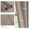 PONY DANCE Blackout Window Curtains - Rod Pocket Window Treatments Curtain Panels/Draperies Room Darkening Noise Reducing Home Fashion, Wide 42 x Long 36 inches, Light Taupe, One Pair view 3