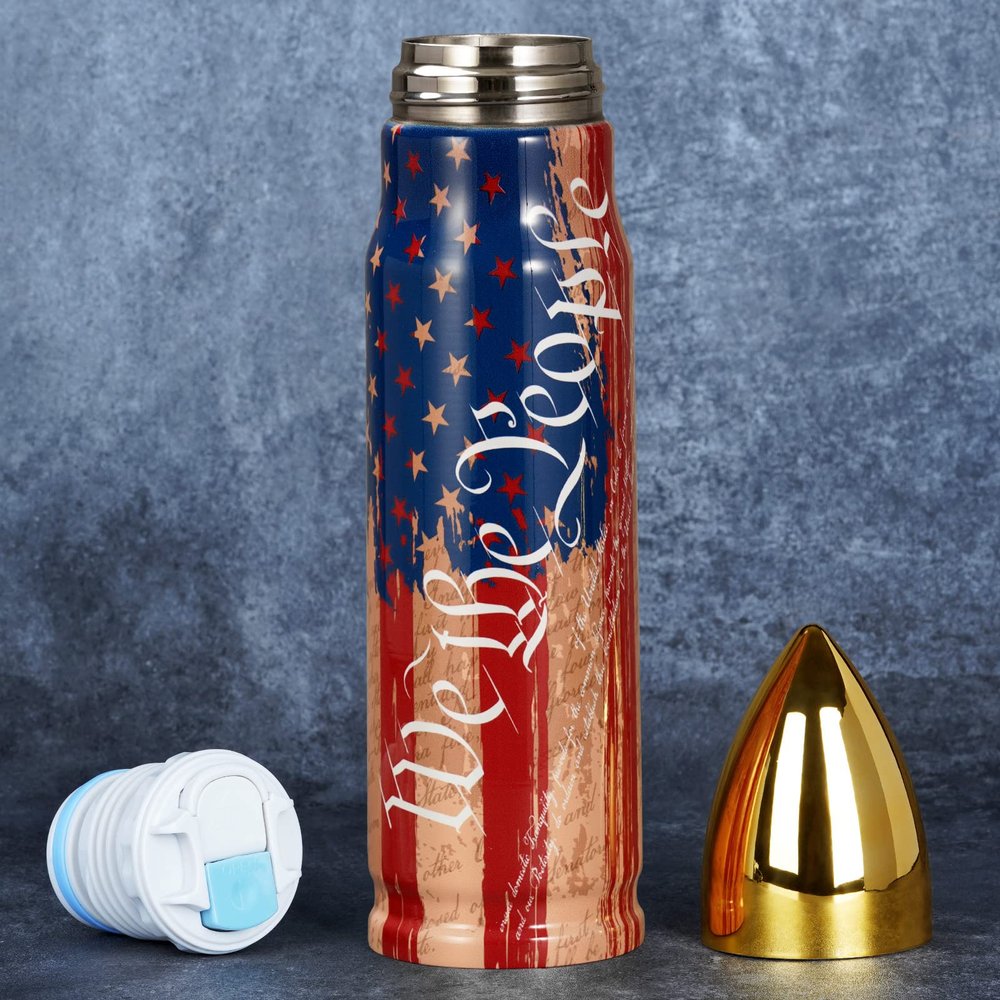 Funslive Gifts for Mens Funny - 17 oz We the People Bullet Tumblers -Fishing Hunting Camping Mens Gifts Ideas - Gift for Dad Who Have Everything - Valentines Day Men Gift- Stocking Stuffers 2026