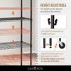 CAPHAUS NSF Commercial Grade Heavy Duty Wire Shelving w/Wheels, Leveling Feet & Liners, Storage Metal Shelf, Garage Shelving Storage, Utility Wire Rack Storage Shelves, 48 x 18 x 76 4-Tier w/Liner view 4
