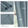 PONY DANCE Dusty Blue Window Curtains 36 inch Length, Thermal Insulated Blackout Kitchen Curtains for Small Window, Short Black Out Drapes for Cafe Bedroom(2 Panels Set, Uranian Blue, 42 inches Wide) view 3