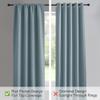 PONY DANCE Dusty Blue Window Curtains 36 inch Length, Thermal Insulated Blackout Kitchen Curtains for Small Window, Short Black Out Drapes for Cafe Bedroom(2 Panels Set, Uranian Blue, 42 inches Wide) view 4