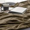 Bedsure GentleSoft Fleece Throw XL Blanket Camel - 300GSM Soft Lightweight Plush Cozy Blankets for Bed, Sofa, Couch, Travel, Camping, 50x70 inches view 4