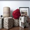 Mark&Day Pouf Ottoman, Lasberg Natural Fiber Khaki Cylinder Pouf Foot Rest for Living Room, Bedroom and Boho Home Decor (17"x18"x18") view 2