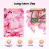 20 Pack 24"x16" Artificial Flower Wall Panels, Pink Floral Backdrop Decoration Faux Flowers Panel, Artificial Flower Wall Mat Silk Rose Flower Panels for Wedding Party Birthday Home Decoration view 3