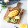 14x7 Acacia Wood Cutting Board Charcuterie Cheese Board with Set of 2 Solid Acacia Wood Serving Trays 16" and 12" Rectangular Wooden Serving Platters for Dessert view 3
