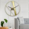 Minimalist Art Wall Clock Simple Modern Living Room Dining Room Clock Creative Home Fashion Light Luxury Decorative Clocks for Home Office School view 3