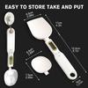 3T6B Digital Spoon Scale Electronic Measuring Spoon with 2 Replaceable Spoons, Food Coffee Weigh Scale High Precision for Home 500/0.1g, Digital Food Spoon Scale, Kitchen Scales with LCD Display view 3
