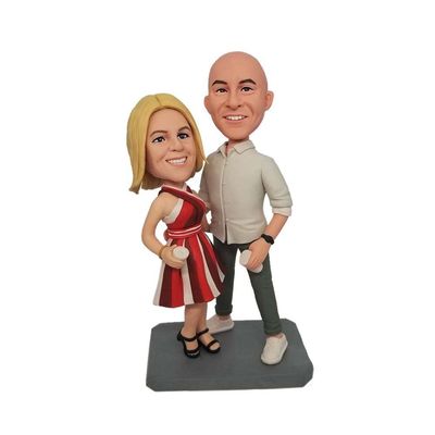 mydedor Custom Bobble-Heads Figurine Customized Doll, Male Teacher with Book Custom Bobble Head, Bobble Head Figures Handmade Personalized Sculpture Gift for Men