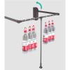 Adjustable Clothing Organizer Holder - Closet Organizer Rack For Pants And Coat, Pull Down Closet Rod For Hanging Clothes, Soft-Close Wardrobe Lift Retractable Cabinet Rail, Adjustable Width ( Size : view 4