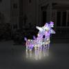 CUMYZO Christmas Reindeers 2 pcs Multicolor 80 LEDs Acrylic 1.84kg/4.05ib Christmas Lighting view 1