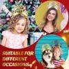 Retisee 96 Pcs 2026 Happy New Year Headband Tiara Glitter New Years Eve Party Favors 2026 Crown Hair Accessory Gifts for Party Decorations Supplies, Gold, Silver, Black view 4