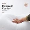 Acanva Cooling Bed Pillows for Sleeping, Premium Microfiber Filling Soft Supportive for Side Back and Stomach Sleepers,with Removable Cover Skin-Friendly, Standard(4 Count), White view 3