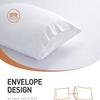 Acanva Cooling Bed Pillows for Sleeping, Premium Microfiber Filling Soft Supportive for Side Back and Stomach Sleepers,with Removable Cover Skin-Friendly, Standard(4 Count), White view 4