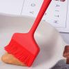 clinmday Barbeque Oil Brush,Heat Resistant Solid Color Long Handle Brush Oil Reusable Hanging Hole,Culinary Oil BBQ Sauce Butter Cooking Baking Brush Pink view 3