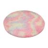 LKXHarleya Rainbow Flurry Round Rug Soft Warm Kid Room Plush Carpets for Living Room Bedroom Home Decor, 60x60cm view 1