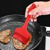 clinmday Barbeque Oil Brush,Heat Resistant Solid Color Long Handle Brush Oil Reusable Hanging Hole,Culinary Oil BBQ Sauce Butter Cooking Baking Brush White view 2