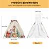 BOBOWUNY Farmhouse Cat 2 Pcs Hanging Kitchen Hand Towels, Christmas Poinsettia Eucalyptus Leaf Snowflake Super Soft Microfiber Tie Towels Aborbent Washcloth for Bathroom Oven Tea Bar view 3