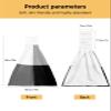 BOBOWUNY Black Grey White 2 Pcs Hanging Kitchen Hand Towels, Modern Abstract Geometric Gradient Art Super Soft Microfiber Tie Towels Aborbent Washcloth for Bathroom Oven Tea Bar view 3