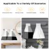 BOBOWUNY Black Grey White 2 Pcs Hanging Kitchen Hand Towels, Modern Abstract Geometric Gradient Art Super Soft Microfiber Tie Towels Aborbent Washcloth for Bathroom Oven Tea Bar view 4