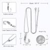 BAOWIQI Urn Necklace For Ashes,Fishing Hook Urn Necklace for Ashes Fish Hook Stainless Steel Cremation Jewelry Memorial Pendant Keepsake for Men (Steel) view 2