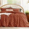 Bedsure Boho Duvet Cover Queen Size - Terracotta Breathable & Soft Boho Bedding, Machine Washable Comforter Cover for All Seasons, Includes 1 Duvet Cover 90"x90" with 2 Pillow Shams & Zipper Closure view 1