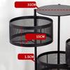 FSunKoFu Kitchen Cupboard Organiser Round Layered Shelf Storage Rack Kitchen Rotating Vegetable Rack Floor-Standing Multi-Layer Kitchen Storage Rack Household Storage Shelf for Kitchen Living Room view 3