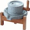 Manual Grain Wheat Flour Paste Stone Mill Grinder, Beans Granite Stone Mill, Natural Rustic Style Hand Crank Food Mill Grinder (Size : M (13.7 Inches/35 cm)) view 1
