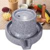 Manual Grain Wheat Flour Paste Stone Mill Grinder, Beans Granite Stone Mill, Natural Rustic Style Hand Crank Food Mill Grinder (Size : M (13.7 Inches/35 cm)) view 2
