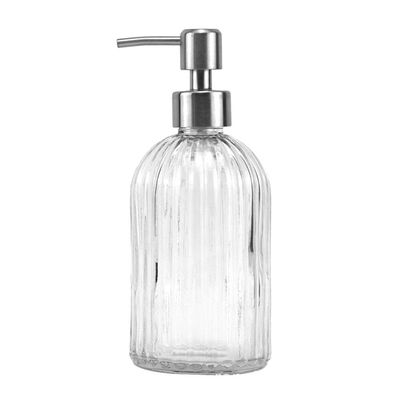 400ml Liquid Soap Shower Gel Shampoo Dispenser Glass Empty Pump Bottle Container Dispenser Glass Empty Pump Bottle Container