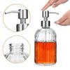 400ml Liquid Soap Shower Gel Shampoo Dispenser Glass Empty Pump Bottle Container Dispenser Glass Empty Pump Bottle Container view 2